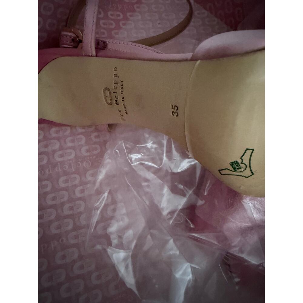 new Dee Ocleppo satin 312 Rosa bow pink heels sz 35 - Picture 8 of 10